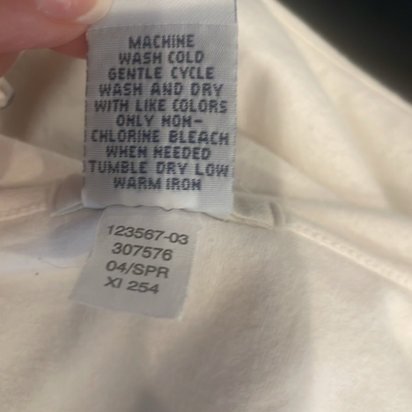 Vintage Y2K Gap Cami stretch camisole shelf bra adjustable strap white cotton XS - Picture 8 of 8